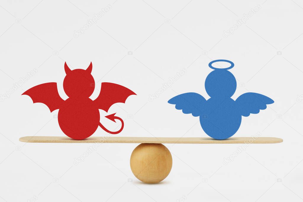 Simbolo astratto di equilibrio tra diritto e psicologia